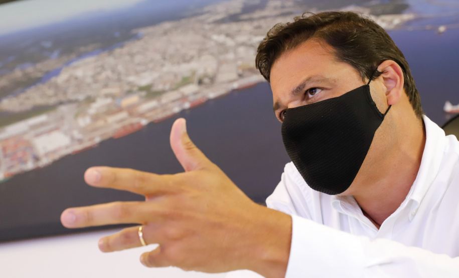 Secretário estadual da Infraestrutura e Logística, Sandro Alex. Foto: Rodrigo Felix Leal/SEIL