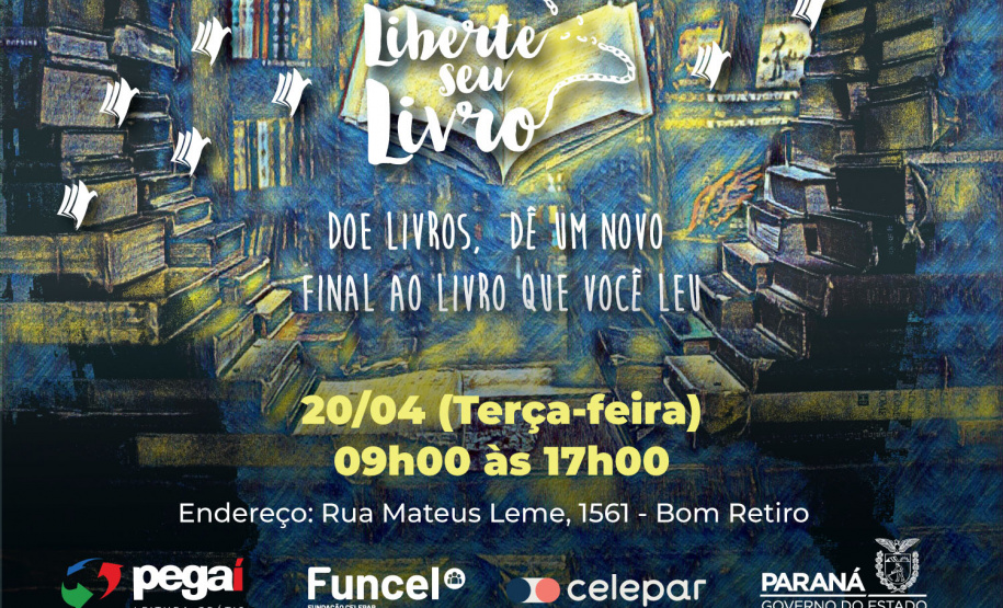 Celepar arrecada livros para incentivar a leitura e compartilhar histó - Foto: Celepar