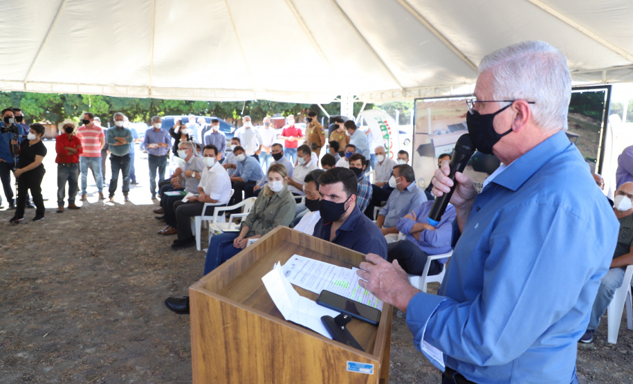 O governador Carlos Massa Ratingo Junior participou nesta quinta-feira (22) da entrega de um novo frigorífico para abate e processamento de peixes em Alvorada do Sul, no Norte Pioneiro.  -  Alvorada do Sul, 22/04/2021  -  Foto: Ari Dias/AEN