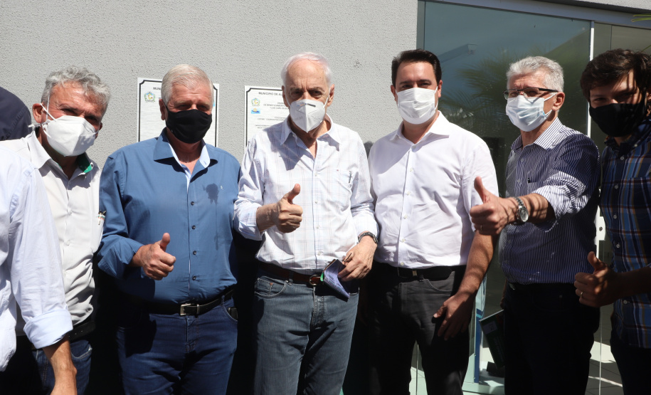 O governador Carlos Massa Ratingo Junior participou nesta quinta-feira (22) da entrega de um novo frigorífico para abate e processamento de peixes em Alvorada do Sul, no Norte Pioneiro.  -  Alvorada do Sul, 22/04/2021  -  Foto: Ari Dias/AEN