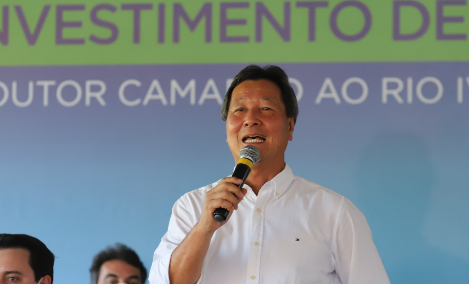 PR323 Dr Camargo O governador Carlos Massa Ratinho Junior lanca a pedra fundamental das obras de duplicação da PR-323 entre Doutor Camargo e o Rio Ivaí, nesta quinta-feira (22) . 22/04/2021 - Foto: Geraldo Bubniak/AEN