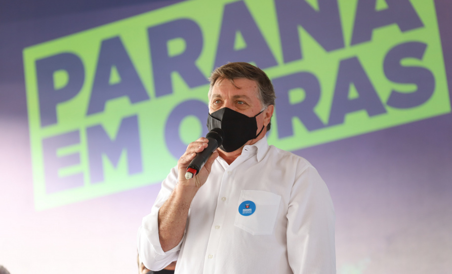 Trevo Gauchao O governador Carlos Massa Ratinho Junior lança nesta sexta-feira (23) a pedra fundamental das obras de modernização do Trevo Gauchão e da duplicação da PR-323 no perímetro urbano de Umuarama. Prefeito de Umuarama, Celso Pozzobom. 23/04/2021 - Foto: Geraldo Bubniak/AEN