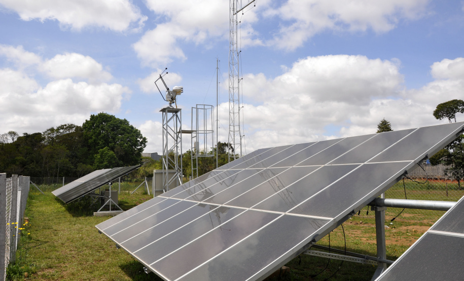 Painel solar do Centro de Energias. Foto: Tecpar
