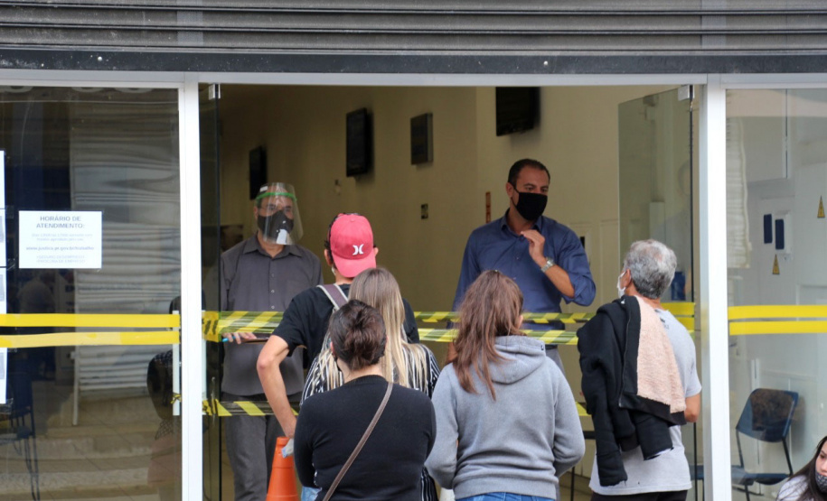 Agência do Trabalghador de Curitiba  -  Foto: SEJUF