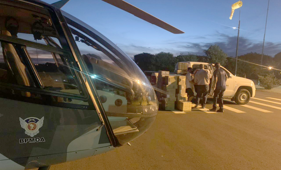 Em um mês, BPMOA faz mais de 20 missões de transporte de vacinas e suprimentos no estado no combate ao coronavírus
. Foto: BPMOA