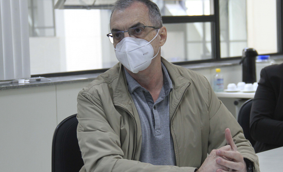 Videoconferências mostram trabalho da SEDU / Paranacidade a prefeitos dos 399 Municípios  -  Curitiba, 26/04/2021  -  Foto: Gustavo Pontes/SEDU