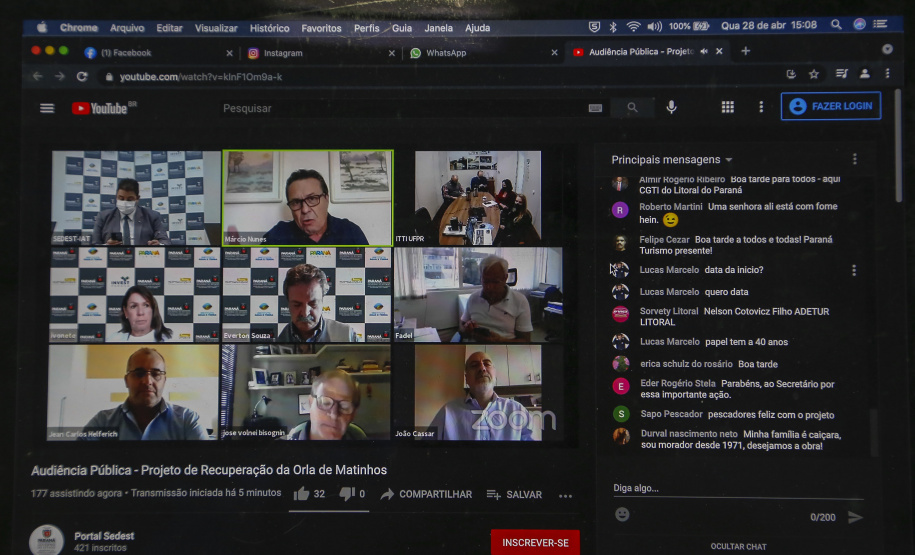O projeto de recuperação da orla de Matinhos, no Litoral do Paraná, abrangendo oito quilômetros de extensão, do Morro do Boi até o Balneário Saint Ettiene, será realizado em duas etapas