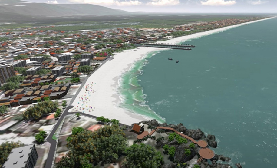 O Instituto Água e Terra (IAT) irá apresentar, na próxima semana (28), às 15h, todos os detalhes do projeto de recuperação da orla de Matinhos. - Foto: SEDEST