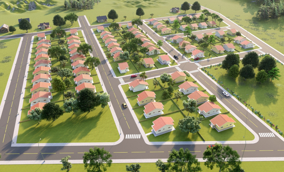 Foram iniciadas em Curiúva, no Norte Pioneiro, as obras de construção de 74 novas casas populares do programa Casa Fácil Paraná, do Governo do Estado. O empreendimento, orçado em R$ 5,3 milhões, deverá ser entregue às famílias selecionadas pela Cohapar em outubro de 2022. - Curitiba, 29/04/2021 - Foto: Cohapar