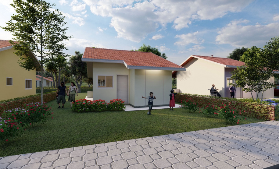 Foram iniciadas em Curiúva, no Norte Pioneiro, as obras de construção de 74 novas casas populares do programa Casa Fácil Paraná, do Governo do Estado. O empreendimento, orçado em R$ 5,3 milhões, deverá ser entregue às famílias selecionadas pela Cohapar em outubro de 2022. - Curitiba, 29/04/2021 - Foto: Cohapar