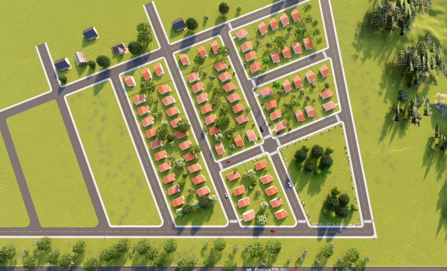 Foram iniciadas em Curiúva, no Norte Pioneiro, as obras de construção de 74 novas casas populares do programa Casa Fácil Paraná, do Governo do Estado. O empreendimento, orçado em R$ 5,3 milhões, deverá ser entregue às famílias selecionadas pela Cohapar em outubro de 2022. - Curitiba, 29/04/2021 - Foto: Cohapar