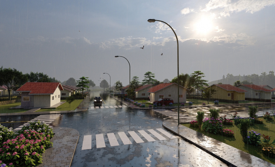 Foram iniciadas em Curiúva, no Norte Pioneiro, as obras de construção de 74 novas casas populares do programa Casa Fácil Paraná, do Governo do Estado. O empreendimento, orçado em R$ 5,3 milhões, deverá ser entregue às famílias selecionadas pela Cohapar em outubro de 2022. - Curitiba, 29/04/2021 - Foto: Cohapar