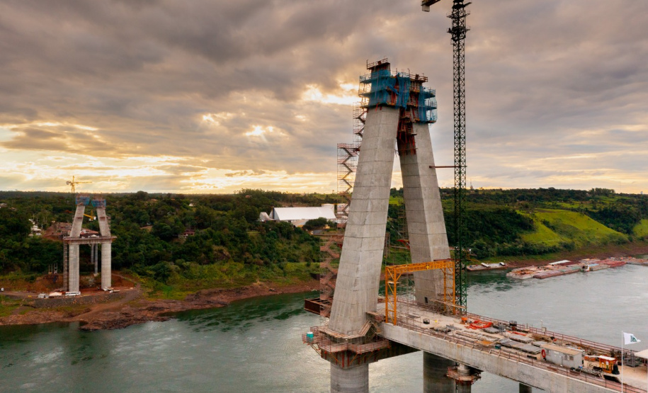 Nova ponte Brasil-Paraguai, em Foz, atinge 52% de execução
Foto: Alexandre Marchetti/Itaipu Binacional