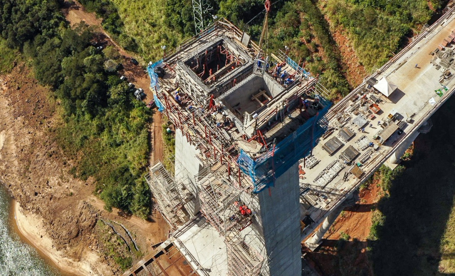 Nova ponte Brasil-Paraguai, em Foz, atinge 52% de execução
Foto: Alexandre Marchetti/Itaipu Binacional