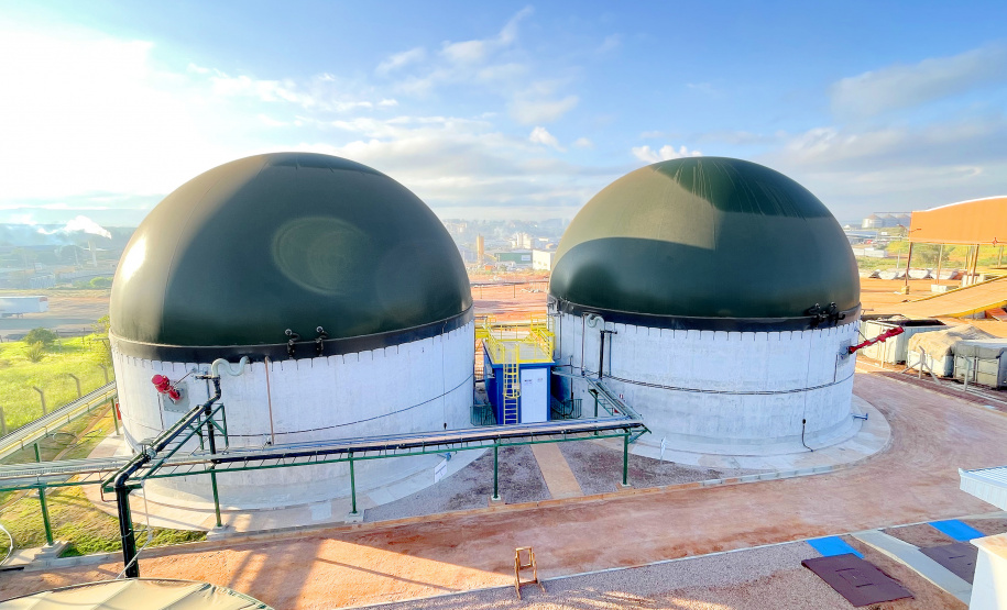 secretário estadual do Desenvolvimento Sustentável e do Turismo, Márcio Nunes, durante inauguração da usina termelétrica pública a biogás em Ponta Grossa, nos Campos Gerais, nesta sexta-feira (30). - Ponta Grossa, 30/04/2021 - foto: Ponta Grossa Ambiental (PGA)