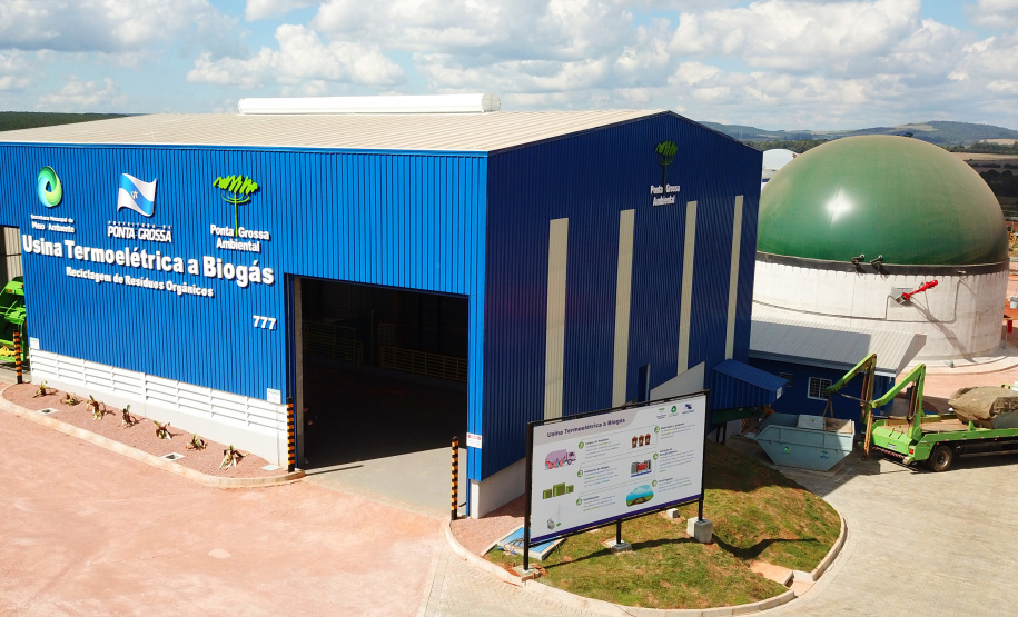 secretário estadual do Desenvolvimento Sustentável e do Turismo, Márcio Nunes, durante inauguração da usina termelétrica pública a biogás em Ponta Grossa, nos Campos Gerais, nesta sexta-feira (30). - Ponta Grossa, 30/04/2021 - foto: Ponta Grossa Ambiental (PGA)
