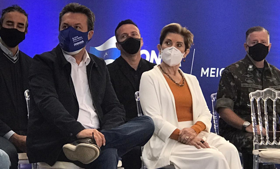 secretário estadual do Desenvolvimento Sustentável e do Turismo, Márcio Nunes, durante inauguração da usina termelétrica pública a biogás em Ponta Grossa, nos Campos Gerais, nesta sexta-feira (30). - Ponta Grossa, 30/04/2021 - foto: SEDEST