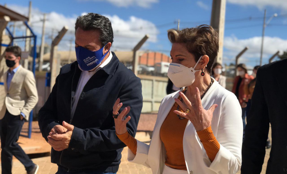 secretário estadual do Desenvolvimento Sustentável e do Turismo, Márcio Nunes, durante inauguração da usina termelétrica pública a biogás em Ponta Grossa, nos Campos Gerais, nesta sexta-feira (30). - Ponta Grossa, 30/04/2021 - foto: SEDEST