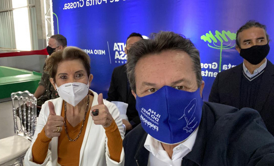 secretário estadual do Desenvolvimento Sustentável e do Turismo, Márcio Nunes, durante inauguração da usina termelétrica pública a biogás em Ponta Grossa, nos Campos Gerais, nesta sexta-feira (30). - Ponta Grossa, 30/04/2021 - foto: SEDEST