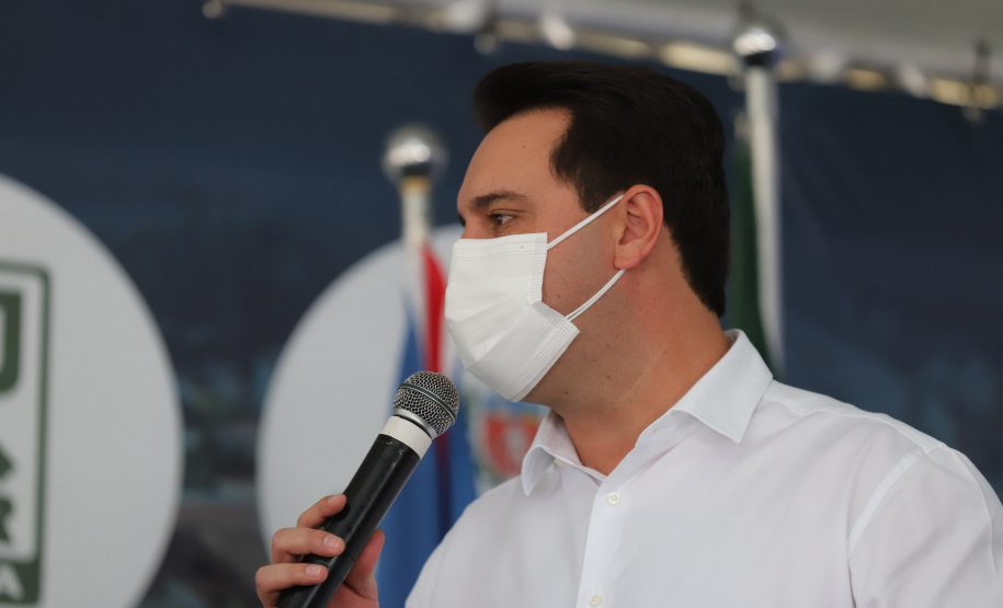 Viaduto Campo Largo O governador Carlos Massa Ratinho Junior inaugura nesta segunda-feira (3), o viaduto Prefeito Marcelo Puppi e passarela William Haj Mussi, no Km 109 da BR-277, nas proximidades do Cercadinho em Campo Largo. 03/05/2021 - Foto: Geraldo Bubniak/AEN