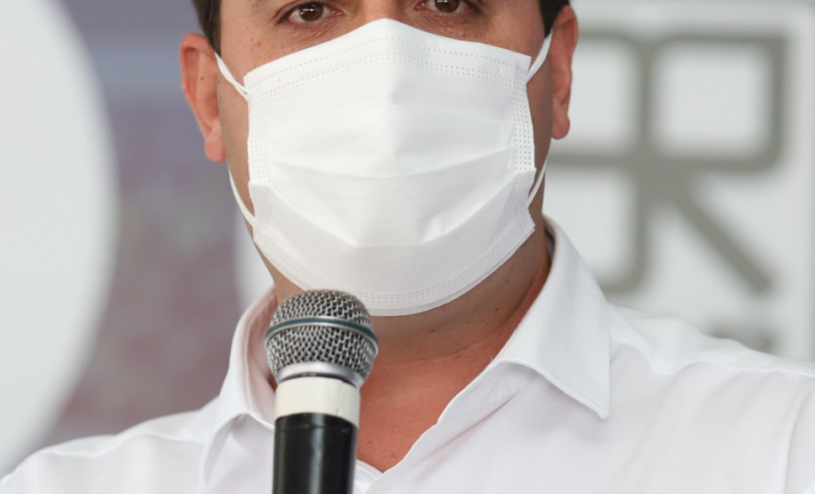 Viaduto Campo Largo O governador Carlos Massa Ratinho Junior inaugura nesta segunda-feira (3), o viaduto Prefeito Marcelo Puppi e passarela William Haj Mussi, no Km 109 da BR-277, nas proximidades do Cercadinho em Campo Largo. 03/05/2021 - Foto: Geraldo Bubniak/AEN