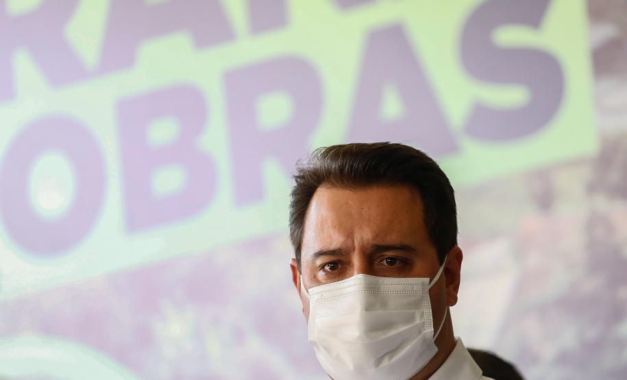 O governador Carlos Massa Ratinho Junior inaugura nesta segunda-feira (3), o viaduto Prefeito Marcelo Puppi e passarela William Haj Mussi, no Km 109 da BR-277, nas proximidades do Cercadinho em Campo Largo. 03/05/2021 - Foto: Jonathan Campos/AEN