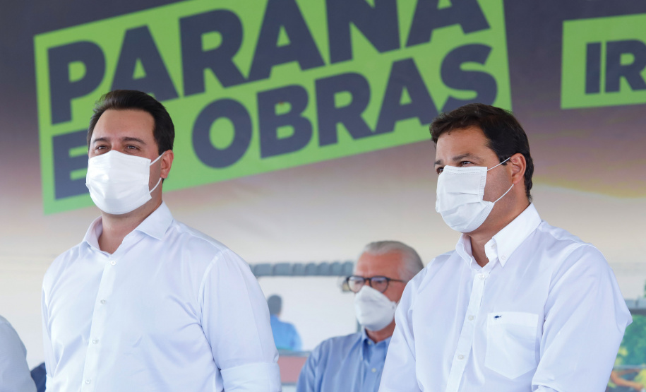 Governador Carlos Massa Ratinho Junior entrega primeiro trecho de pavimentacao da pr 364, Miguel Picheth, que liga Irati a Sao Mateus do Sul. - Irati, 03/05/2021 - Foto: Rodrigo Félix Leal/Infraestrutura