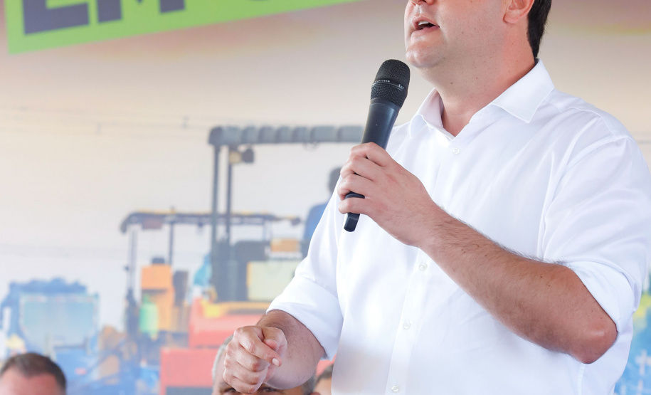 Governador Carlos Massa Ratinho Junior entrega primeiro trecho de pavimentacao da pr 364, Miguel Picheth, que liga Irati a Sao Mateus do Sul. - Irati, 03/05/2021 - Foto: Rodrigo Félix Leal/Infraestrutura