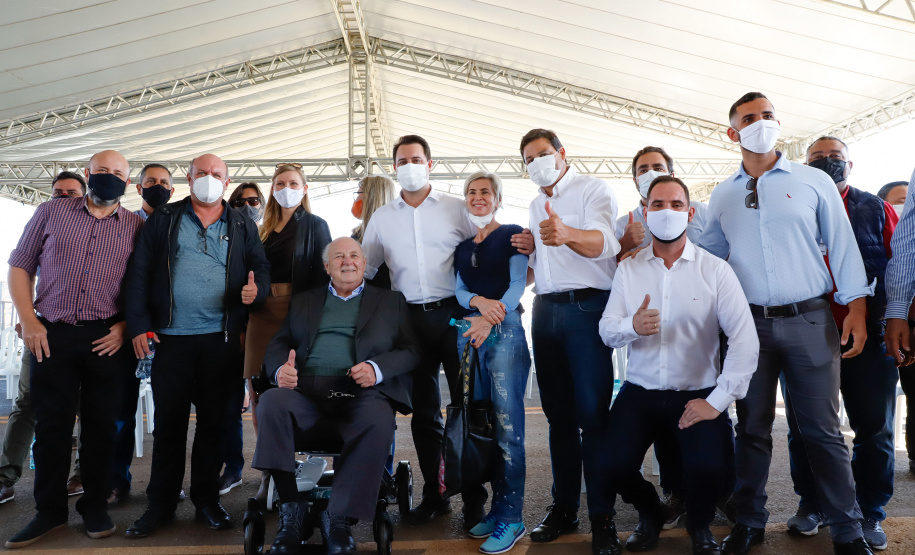 Governador Carlos Massa Ratinho Junior entrega primeiro trecho de pavimentacao da pr 364, Miguel Picheth, que liga Irati a Sao Mateus do Sul. - Irati, 03/05/2021 - Foto: Rodrigo Félix Leal/Infraestrutura