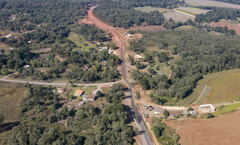 Governador Carlos Massa Ratinho Junior  entrega primeiro trecho de pavimentacao da pr 364, Miguel Picheth, que liga Irati a Sao Mateus do Sul
Foto Gilson Abreu/AEN