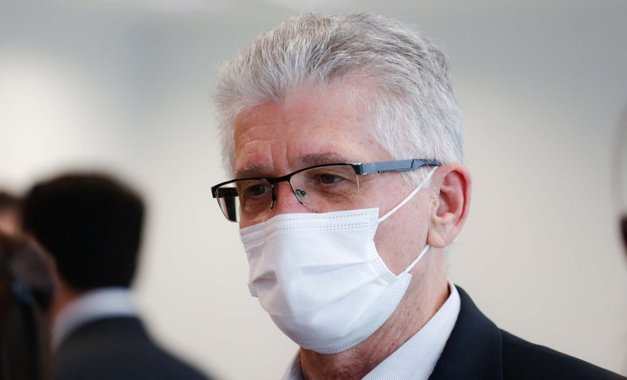 A empresa de alimentos BRF vai investir R$ 292 milhões para ampliação das suas unidades no Paraná .O anúncio foi realizado pelo CEO da BRF, Lorival Luz, em reunião com o governador Carlos Massa Ratinho Junior. Foto: Jonathan Campos/AEN