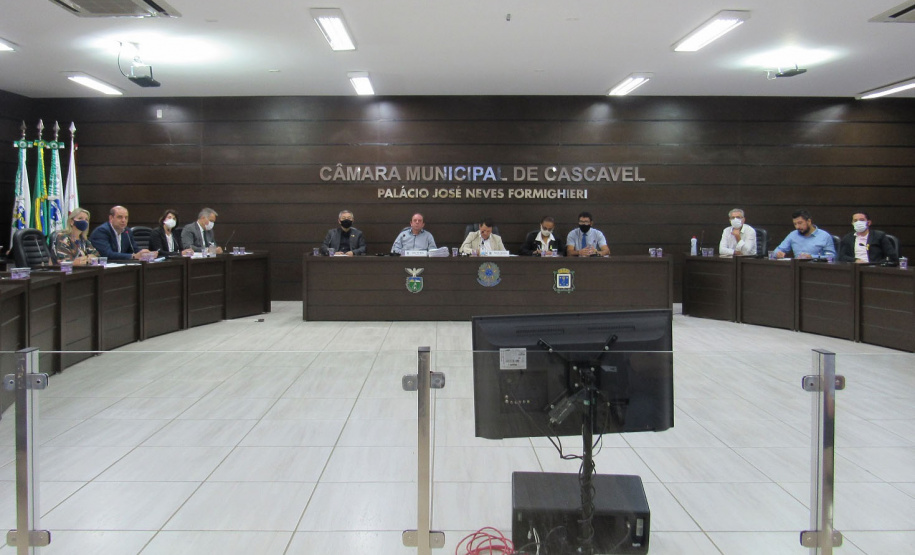 A Companhia de Saneamento do Paraná (Sanepar) apresentou nesta quarta-feira (5) em Cascavel seu plano de investimentos para o município, em audiência pública promovida pela Câmara de Vereadores.  - Cascavel, 04/05/2021  - Foto: Sanepar