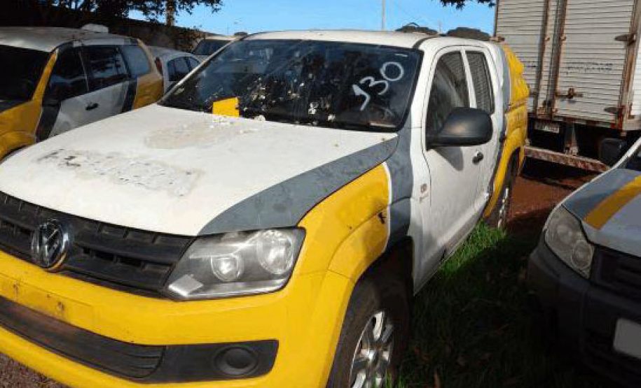 O primeiro leilão de veículos da Polícia Militar deste ano gerou R$ 3,1 milhões a partir do arremate de 193 dos 197 lotes disponibilizados na região Oeste do estado e na cidade de São José dos Pinhais (PR).  -  Foto: SESP/PR