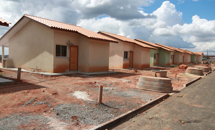 Obras habitacionais em Prudentópolis estão com 90% de conclusão. Foto: Alessandro Vieira/AEN