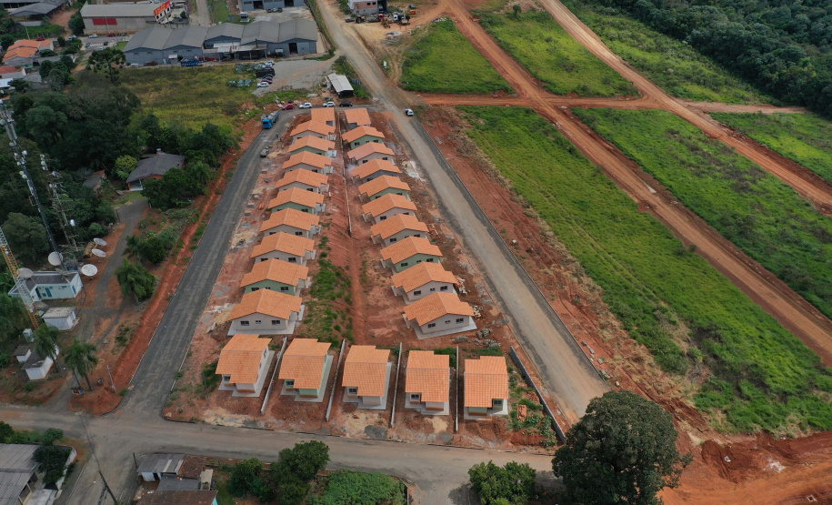 default Obras habitacionais em Prudentópolis estão com 90% de conclusão. Foto: Alessandro Vieira/AEN