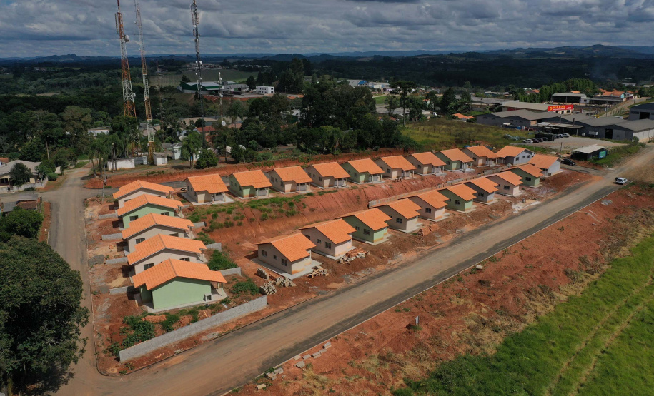 default Obras habitacionais em Prudentópolis estão com 90% de conclusão. Foto: Alessandro Vieira/AEN