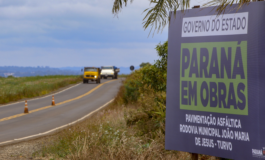 06.05.2021 - Rodovia municipal João Maria de Jesus, em Turvo. Governador Carlos Massa Ratinho JuniorFoto Gilson Abreu/AEN