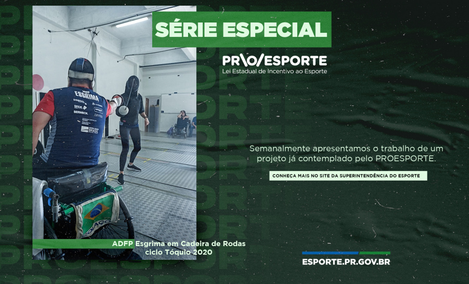 Equipe paranaense de esgrima em cadeira de rodas é referência nacional - Foto: ADFP.