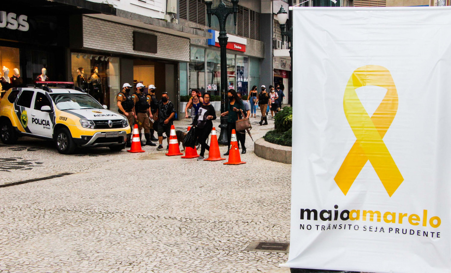 Curitiba, 06 de maio de 2021. Maio Amarelo - BPTran