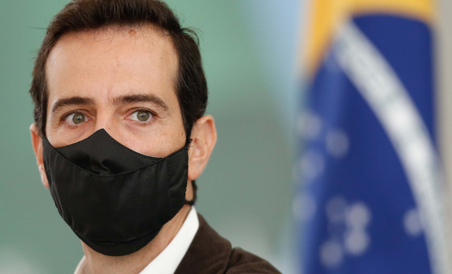 Em entrevista, secretário de Estado da Educação e do Esporte, Renato Feder, fala sobre a expectativa da volta às aulas presenciais no modelo híbrido de ensino, que acontece a partir desta segunda-feira (10). Foto:Jonathan Campos