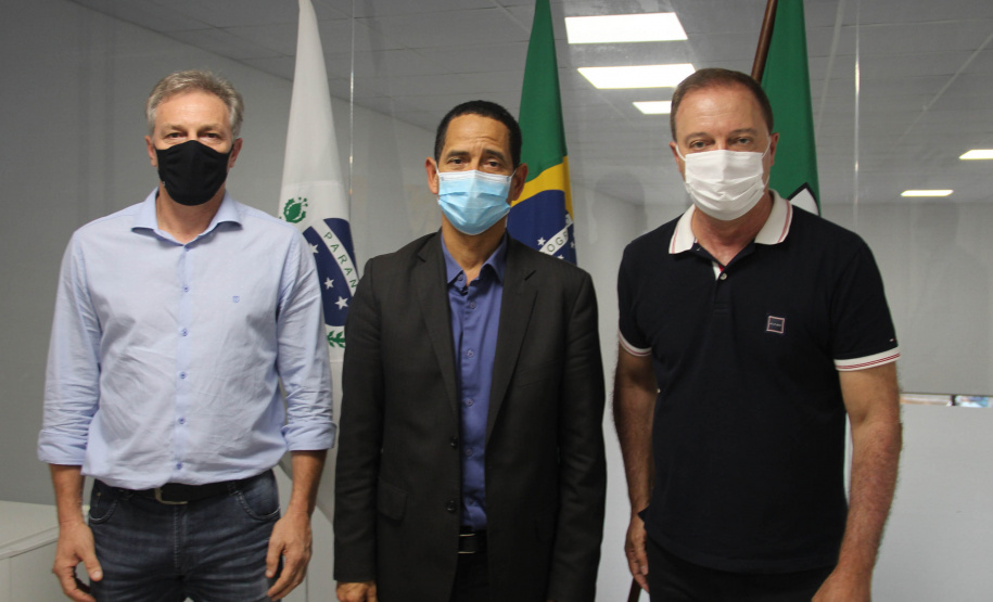 Secretário da Segurança Pública, Romulo Marinho Soares visita obras da nova Delegacia Cidadã de Colombo - Colombo, 07/05/2021 - Foto: SESP/PR