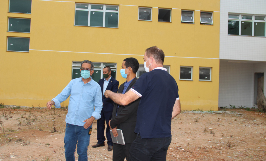 Secretário da Segurança Pública, Romulo Marinho Soares  visita obras da nova Delegacia Cidadã de Colombo  -  Colombo, 07/05/2021  -  Foto: SESP/PR