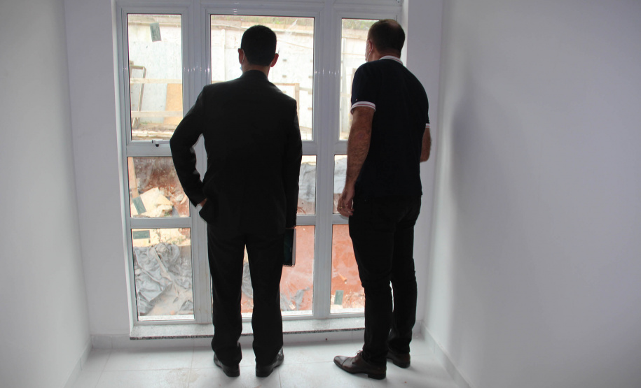 Secretário da Segurança Pública, Romulo Marinho Soares  visita obras da nova Delegacia Cidadã de Colombo  -  Colombo, 07/05/2021  -  Foto: SESP/PR