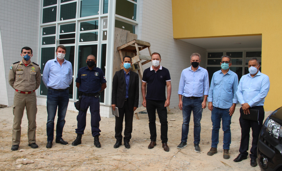Secretário da Segurança Pública, Romulo Marinho Soares  visita obras da nova Delegacia Cidadã de Colombo  -  Colombo, 07/05/2021  -  Foto: SESP/PR
