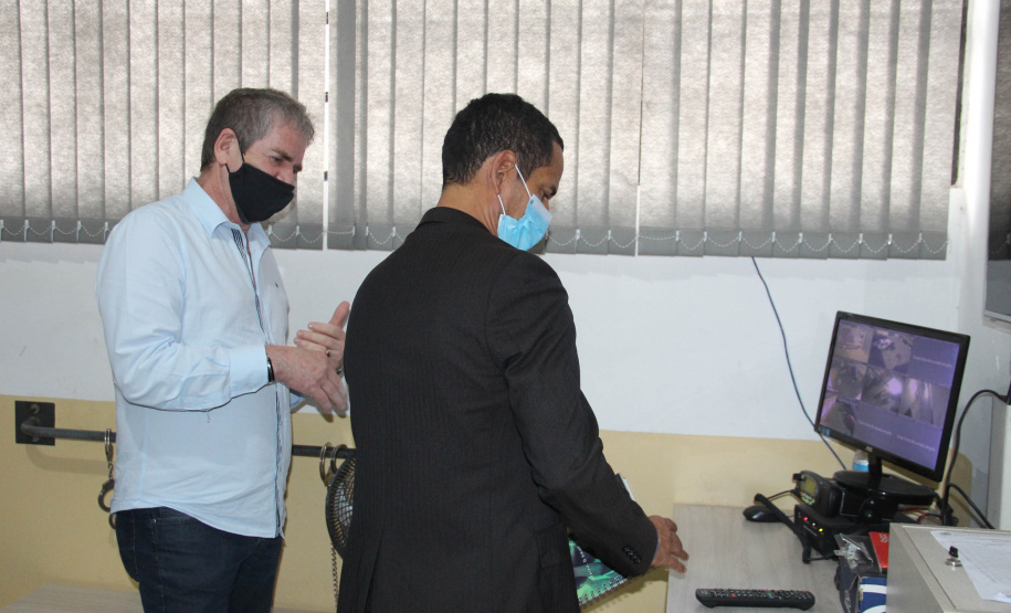 Secretário da Segurança Pública, Romulo Marinho Soares  visita obras da nova Delegacia Cidadã de Colombo  -  Colombo, 07/05/2021  -  Foto: SESP/PR