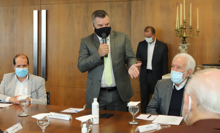 Diarias Policia Civil O governador Carlos Massa Ratinho Junior anuncia nesta terça-feira (11) o pagamento de diarias exrtajornada para a Policia Civil do Parana. Curitiba, 11/05/2021. Foto: Geraldo Bubniak/AEN