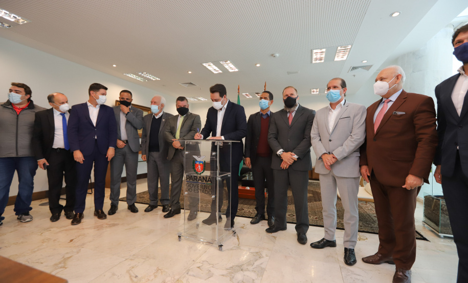 Diarias Policia Civil O governador Carlos Massa Ratinho Junior anuncia nesta terça-feira (11) o pagamento de diarias exrtajornada para a Policia Civil do Parana. Curitiba, 11/05/2021. Foto: Geraldo Bubniak/AEN