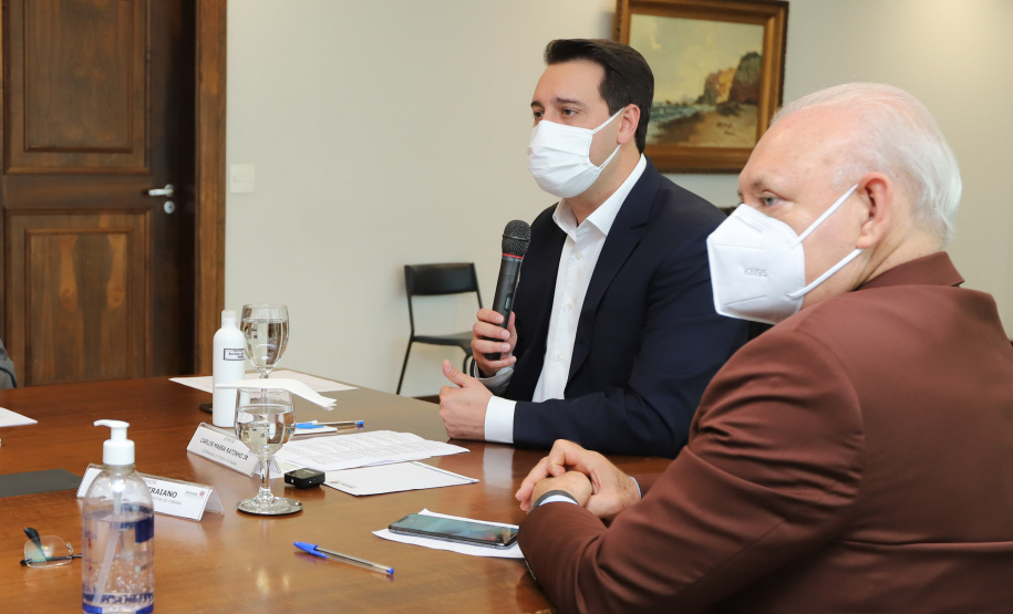 Diarias Policia Civil O governador Carlos Massa Ratinho Junior anuncia nesta terça-feira (11) o pagamento de diarias exrtajornada para a Policia Civil do Parana. Curitiba, 11/05/2021. Foto: Geraldo Bubniak/AEN
