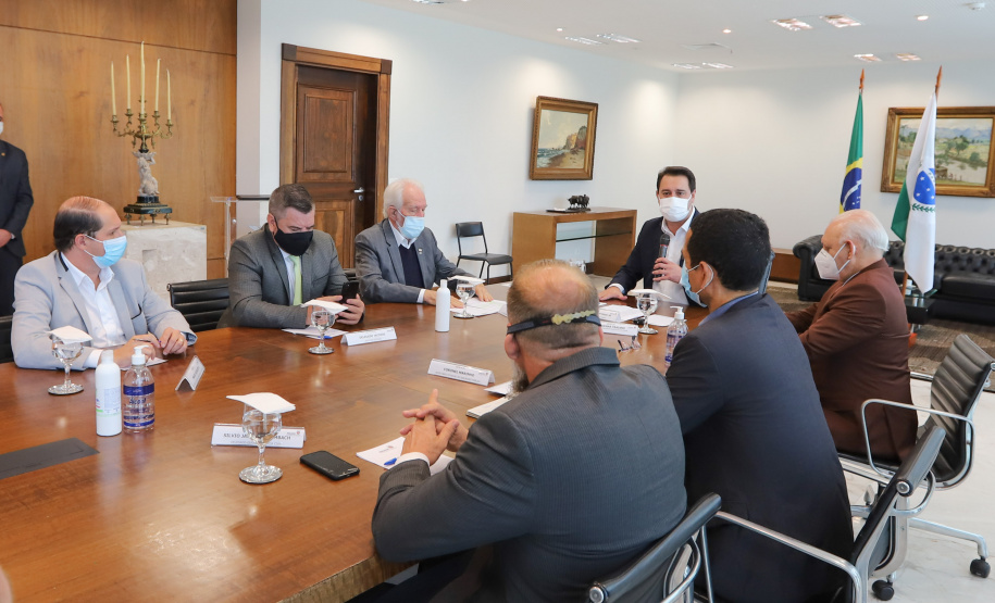 Diarias Policia Civil O governador Carlos Massa Ratinho Junior anuncia nesta terça-feira (11) o pagamento de diarias exrtajornada para a Policia Civil do Parana. Curitiba, 11/05/2021. Foto: Geraldo Bubniak/AEN