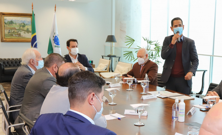 Diarias Policia Civil O governador Carlos Massa Ratinho Junior anuncia nesta terça-feira (11) o pagamento de diarias exrtajornada para a Policia Civil do Parana. Curitiba, 11/05/2021. Foto: Geraldo Bubniak/AEN